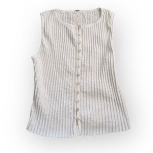 Free People Ribbed Knit Top – Size M (NWT)